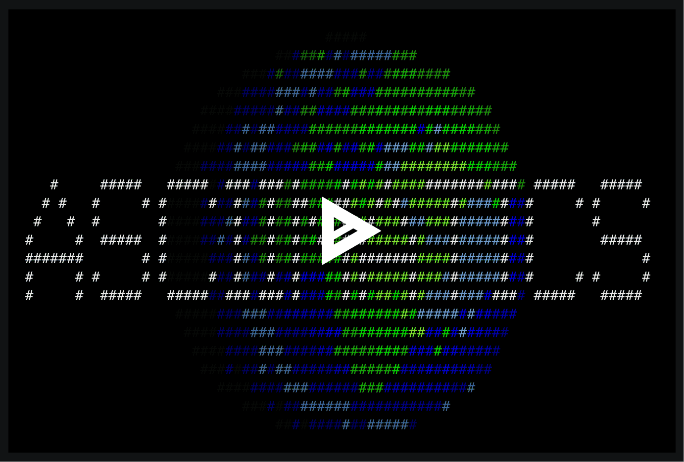 Asciimatics image processing with overlays