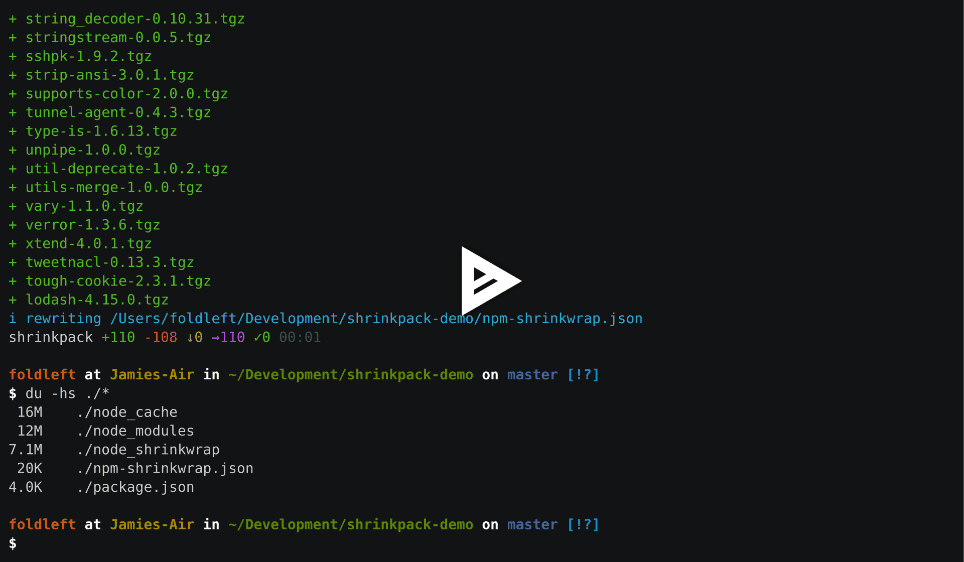 Shrinkpack Tutorial – Toggle Compression